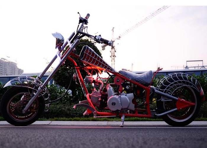 Motocicleta legal da rua do estilo 50cc do homem-aranha, tanque feito sob encomenda da bateria 3L dos interruptores inversores 12V de Harley