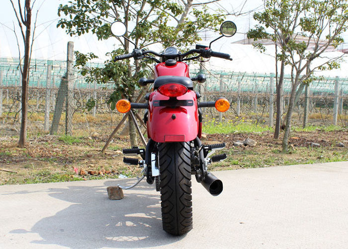 Motocicleta vermelha do interruptor inversor 250cc 90 km/h do baixo consumo de petróleo com transmissão 5 manual