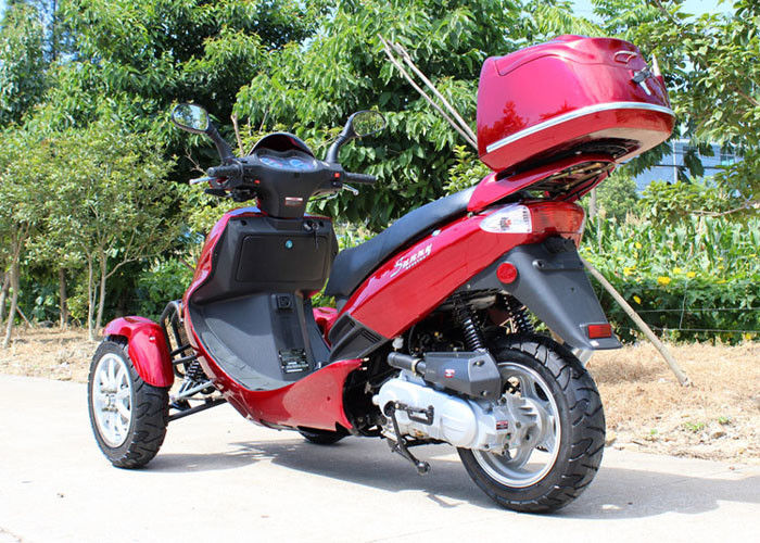 Areje curso de refrigeração do cilindro 4 da tri motocicleta adulta da roda 50cc o único com caixa traseira