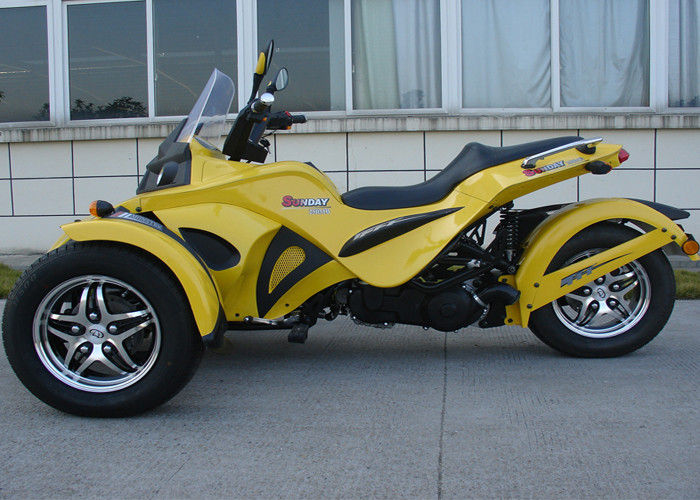 Motocicleta traseira da roda do freio de disco a tri com água de duas rodas dianteiras refrigerou o curso 4