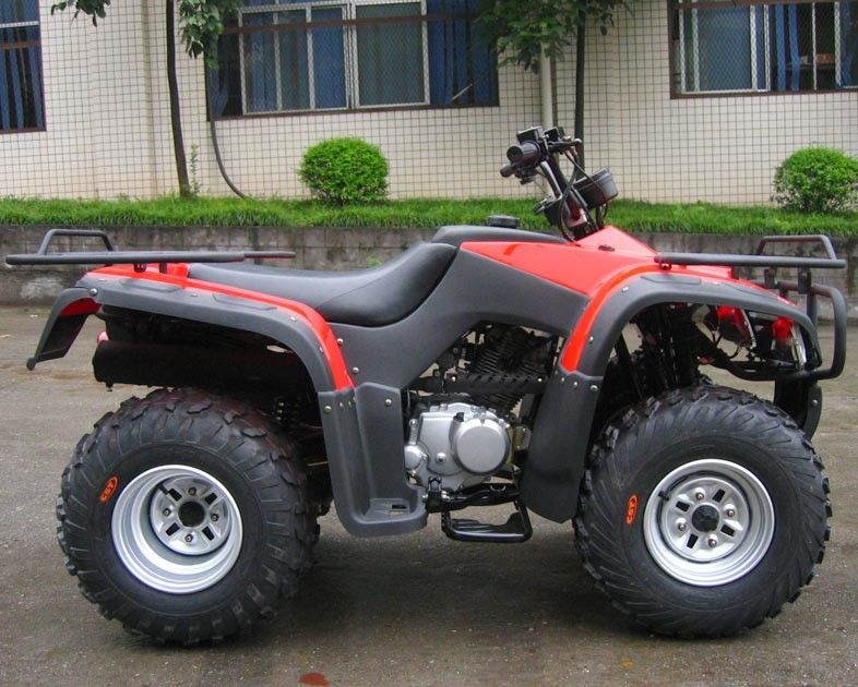 Veículo com rodas ATV das bicicletas 250cc 4 do motor do veículo com rodas da utilidade quatro com grande movimentação de eixo do tamanho