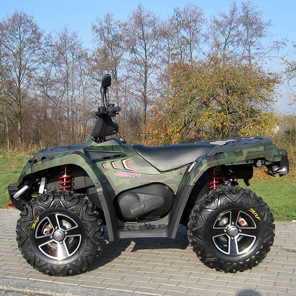 Lubrifique o dobro de quatro rodas de refrigeração de 400cc Atv/escolha A - arme com o deslocamento bonde da borda de alumínio