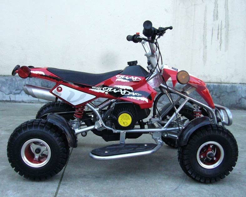 2 - Afague a bicicleta do quadrilátero de 50cc Atv com o disco dianteiro/parte traseira amortecedor dianteiro/parte traseira