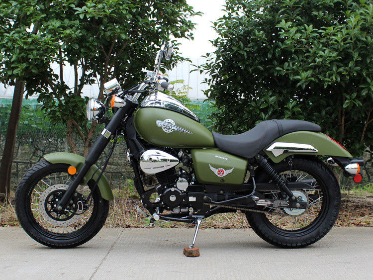 Interruptor inversor verde do Bobber 250cc do exército 90 km/h do baixo consumo de petróleo com transmissão 5 manual