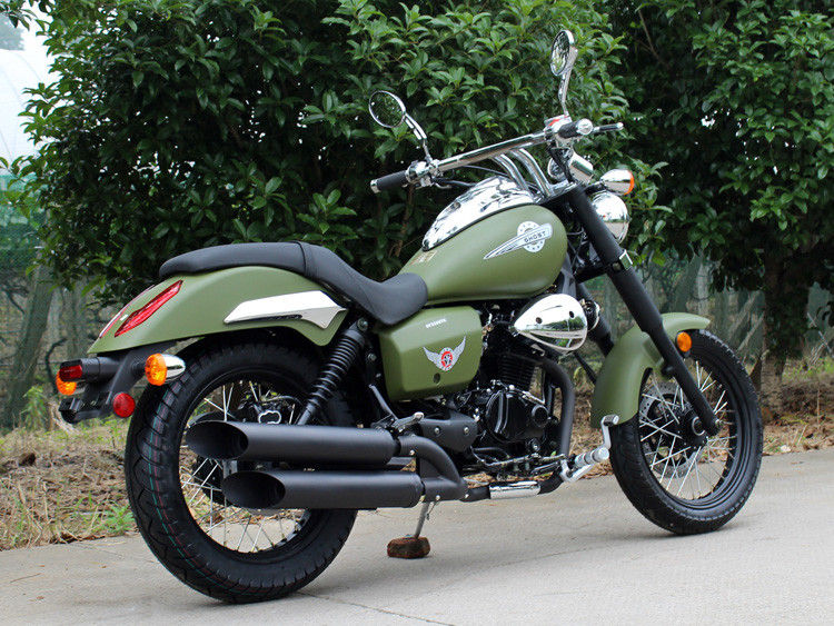 Interruptor inversor verde do Bobber 250cc do exército 90 km/h do baixo consumo de petróleo com transmissão 5 manual