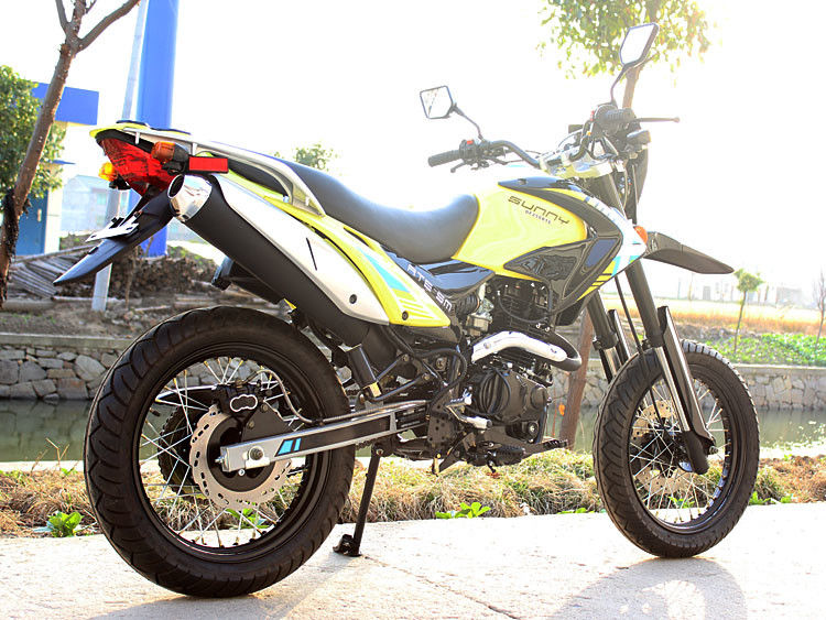 250cc escolhem a motocicleta de refrigeração ar da bicicleta da sujeira do curso do cilindro 4 com movimentação Chain