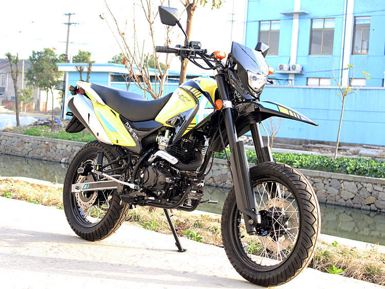 250cc escolhem a motocicleta de refrigeração ar da bicicleta da sujeira do curso do cilindro 4 com movimentação Chain