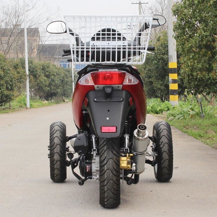 Areje curso de refrigeração do cilindro 4 da tri motocicleta adulta da roda 50cc o único com caixa traseira
