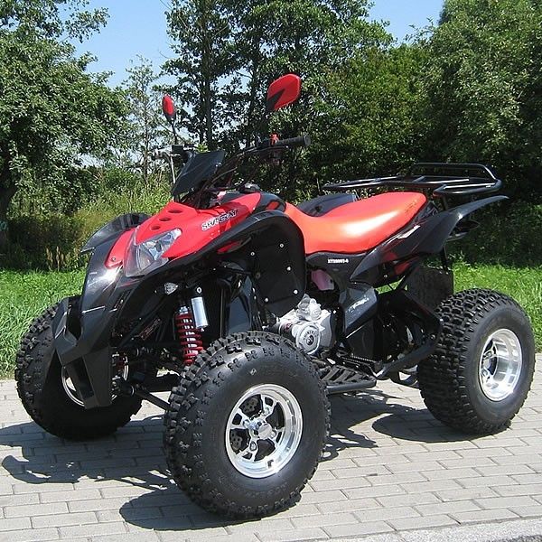 tamanho Atv de quatro rodas da extra grande 250cc com preto bonde do sistema do começo