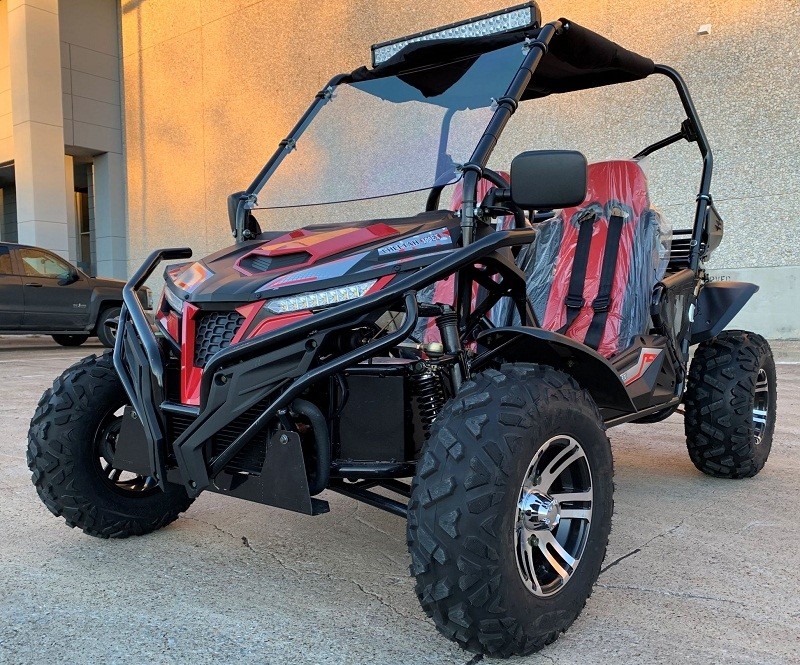 Buggy de start-up elétrico refrigerado a água com travagem a disco e cilindro único de 4 tempos