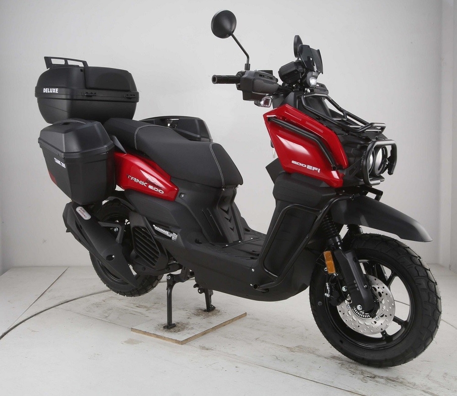Nova scooter estilo exército 200 tanque 200 Efi modelo de luxo com pneus maiores e portadores de bagagem lateral