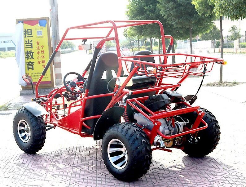 O tipo horizontal ar do curso do carrinho 4 do kart refrigera 4 Seater freio dianteiro/parte traseira de disco