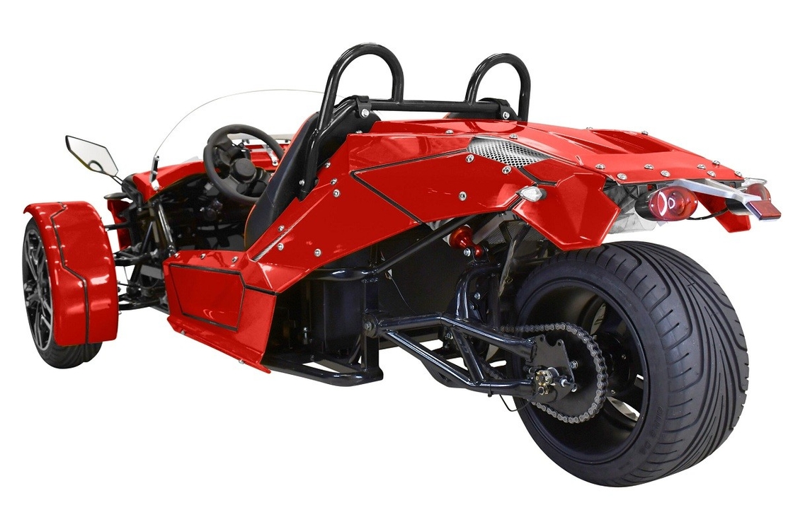 Tri Wheel Motorcycle E-Spider 72V Trike Potente 3000w Mid Drive Motor Com Bateria de Lítio
