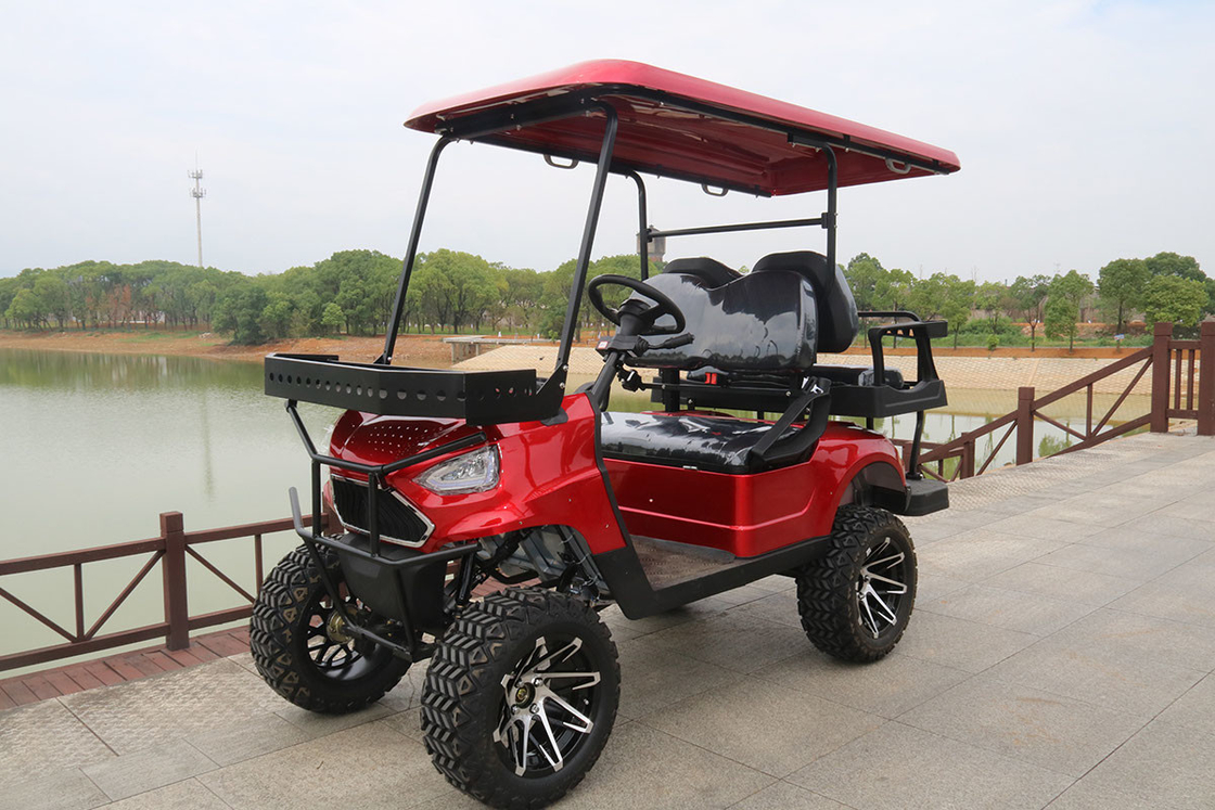 Carrinho de golfe elétrico com 4 lugares e rack dianteiro 48V/4000W,150A bateria de lítio
