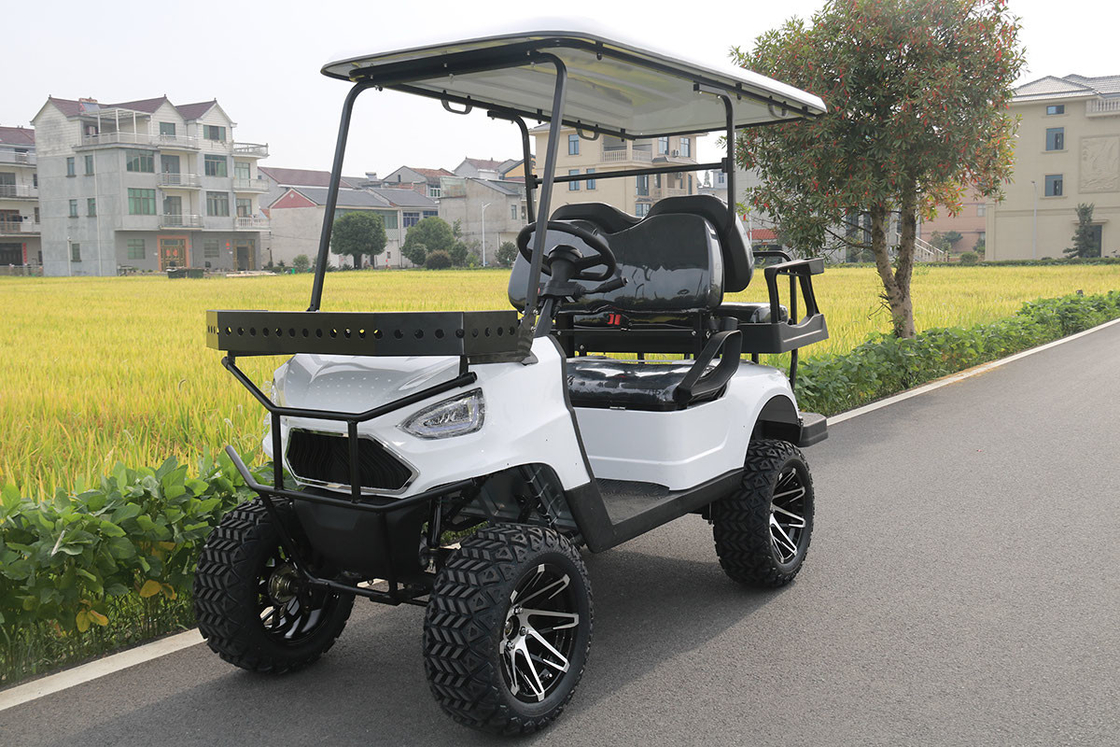Carrinho de golfe elétrico com 4 lugares e rack dianteiro 48V/4000W,150A bateria de lítio