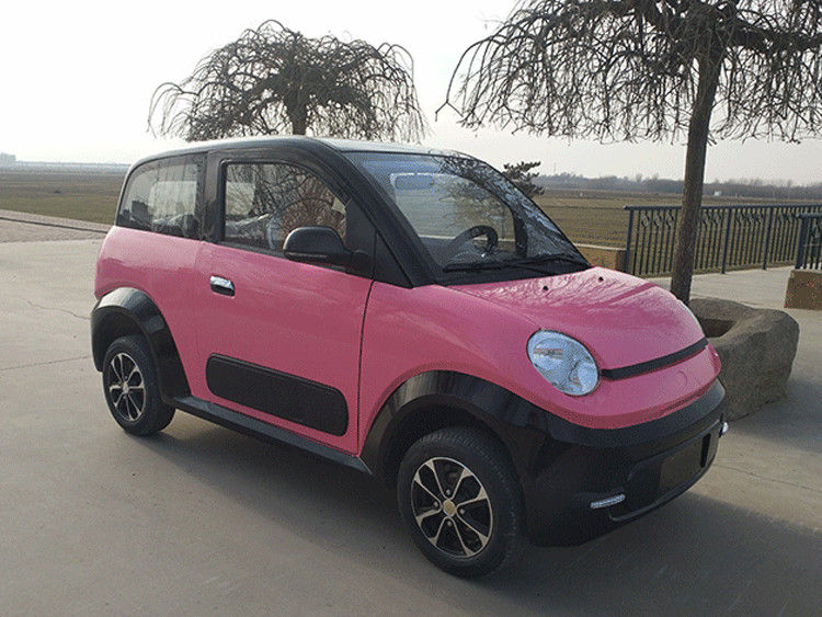 Rosa/carro bonde bonde azul dos carrinhos de golfe 220v 4.2kw 2 Seat com o cilindro dianteiro do disco/parte traseira