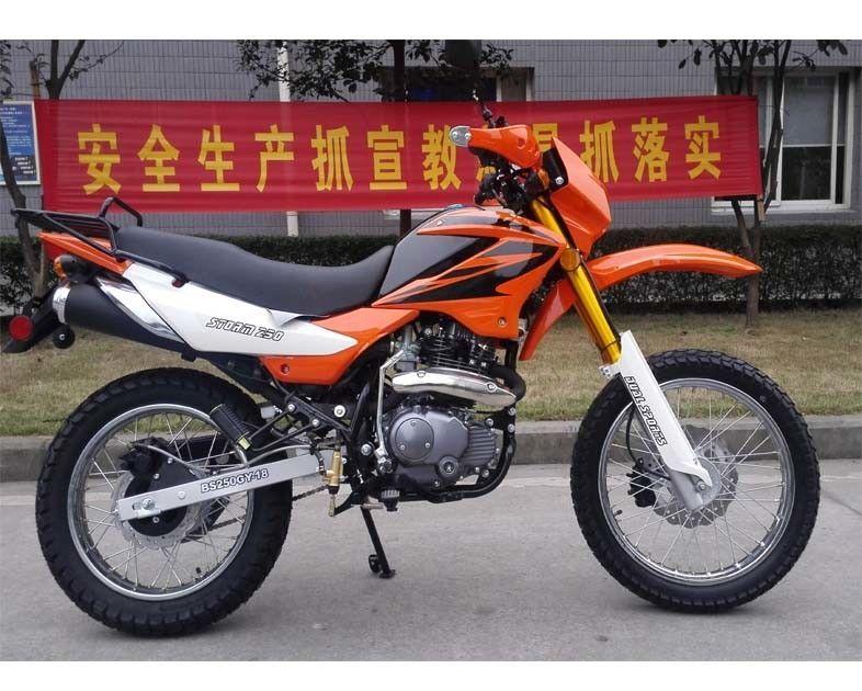motocicleta de Off Road da motocicleta da bicicleta da sujeira refrigerar de ar 229cc com o motor do eixo do equilíbrio refrigerar de ar