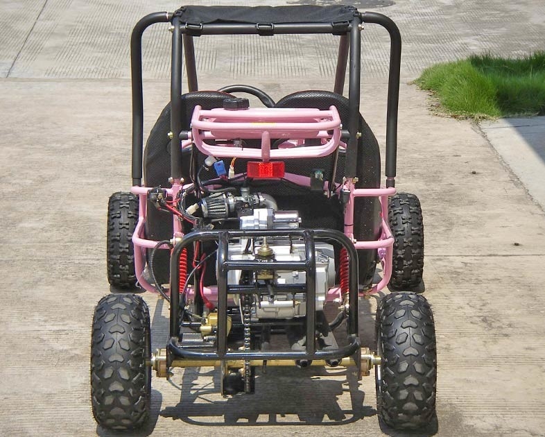 Começo bonde da TVC do curso do carrinho 4 do kart da operação do freio de pé automático com reverso